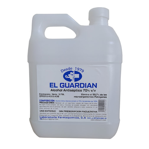 ALCOHOL 70% GALON (EL GUARDIAN)